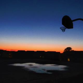 Basketball sunset wallpaper