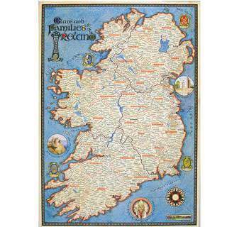 Ireland map wallpaper