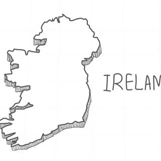Ireland map wallpaper