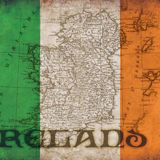 Ireland map wallpaper
