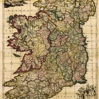 Ireland map wallpaper