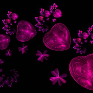 Purple Valentines Day desktop wallpaper