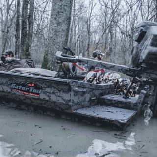 Mud boats wallpaper