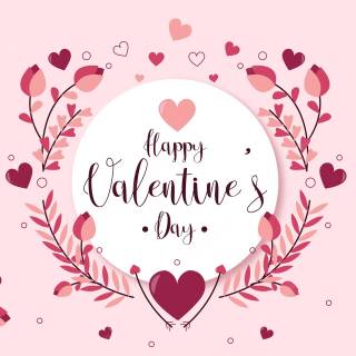 Matching Valentine's Day wallpaper