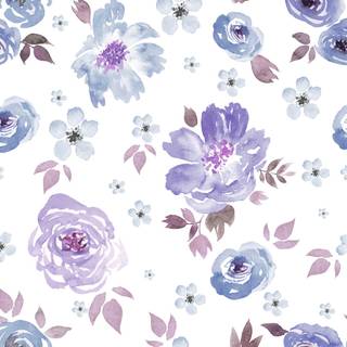 Floral watercolor wallpaper