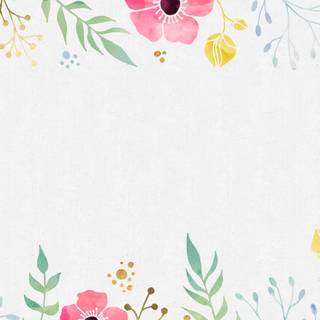 Floral watercolor wallpaper