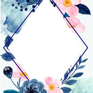 Floral watercolor wallpaper