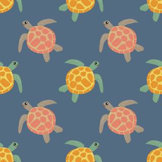 Cute sea turtles wallpaper