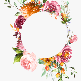 Floral watercolor wallpaper