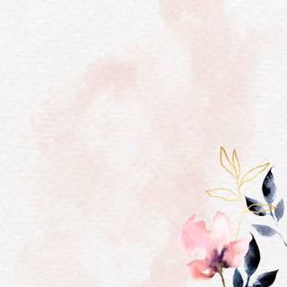 Floral watercolor wallpaper