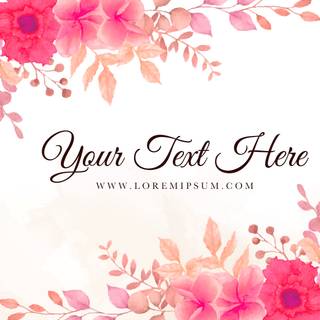 Floral watercolor wallpaper