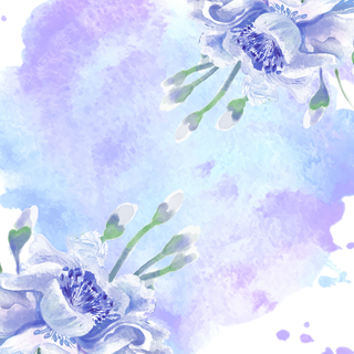 Floral watercolor wallpaper