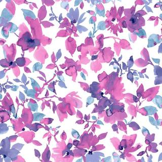 Floral watercolor wallpaper