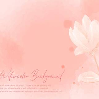 Floral watercolor wallpaper