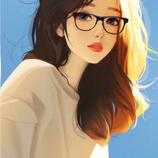 Cartoon girl cute wallpaper