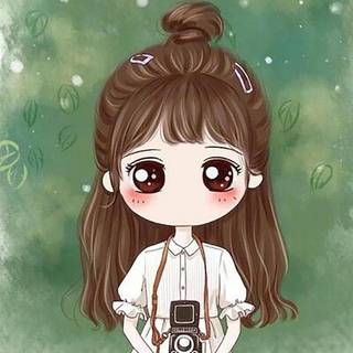 Cartoon girl cute wallpaper