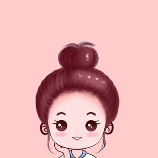 Cartoon girl cute wallpaper