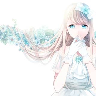 Cartoon girl cute wallpaper