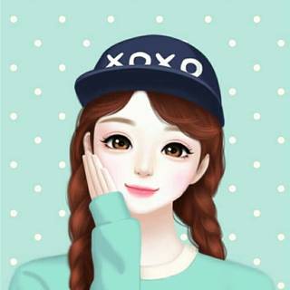 Cartoon girl cute wallpaper