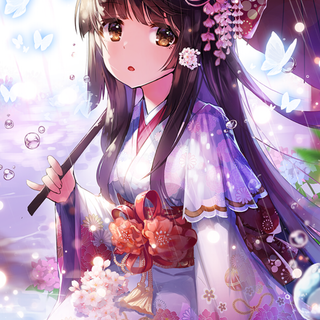 Anime girl pink cute wallpaper