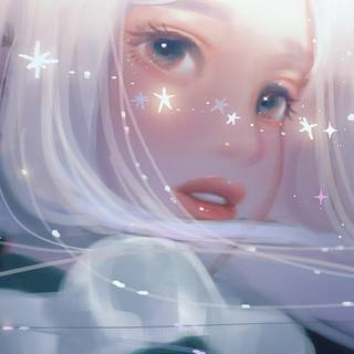 Cartoon girl cute wallpaper