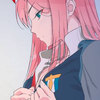 Anime girl pink cute wallpaper