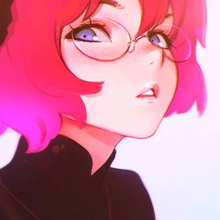 Anime girl pink cute wallpaper