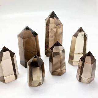 Smoky quartz crystal wallpaper