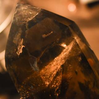 Smoky quartz crystal wallpaper