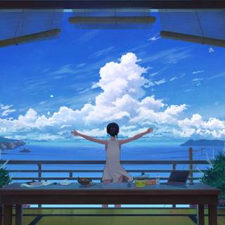 Countryside anime wallpaper