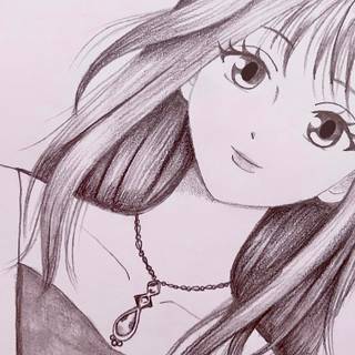 Anime art pencil wallpaper