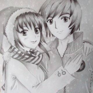 Anime art pencil wallpaper