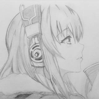 Anime art pencil wallpaper