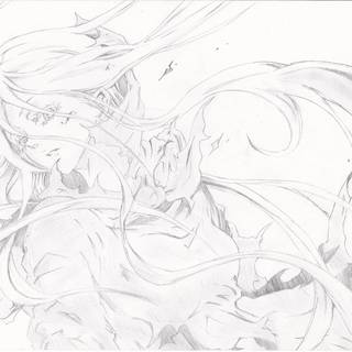 Anime art pencil wallpaper