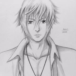 Anime art pencil wallpaper