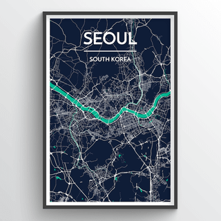 South Korea map wallpaper