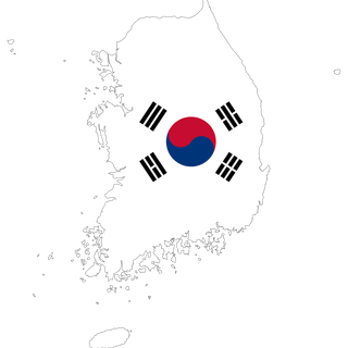 South Korea map wallpaper