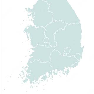 South Korea map wallpaper