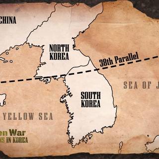 South Korea map wallpaper