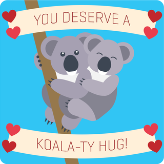 Valentines koalas wallpaper