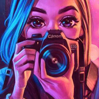 Cute girl iPhone wallpaper