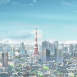 Tokyo Tower phone wallpaper