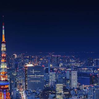 Anime 4k Tokyo Tower wallpaper