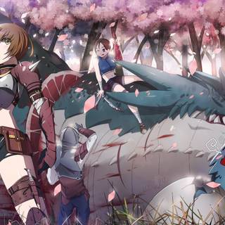 Brown anime Full HD wallpaper