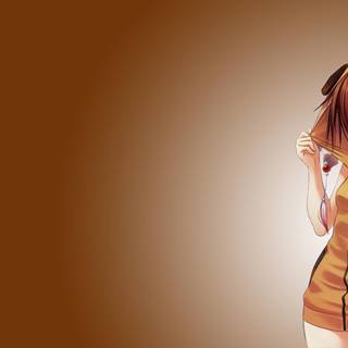 Brown anime Full HD wallpaper