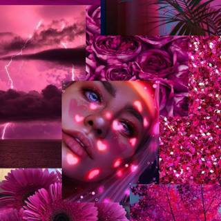 Magenta aesthetic wallpaper