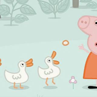 Preppy Peppa Pig wallpaper