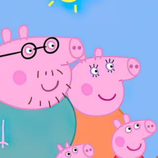 Preppy Peppa Pig wallpaper