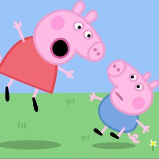 Preppy Peppa Pig wallpaper
