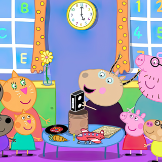 Preppy Peppa Pig wallpaper